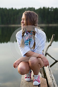 Portrait of young sexual girl