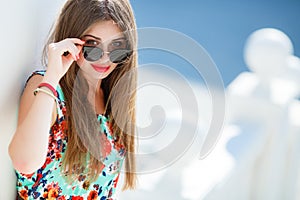 Portrait Of Young Smiling Beautiful Woman