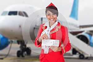 Portrait Of A Young Stewardess