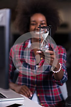 Portrait of a young successful African-American woman in modern