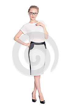 Portrait young successful business woman