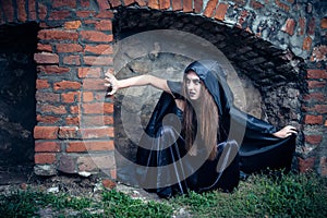 Portrait of a young witch.