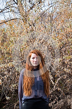 Portrait of young woman