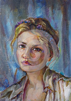 Portrait of a young woman