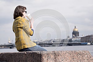 Portrait of young woman photo