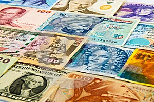 Portraits on the banknotes