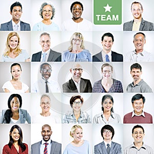 Portraits of Multiethnic Diverse Business People photo