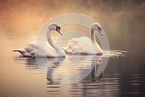 Elegant Swan Lake