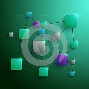 Portraying a digital or technological theme emphasizing connectivity