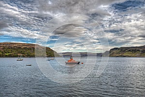 Portree is the capital and largest town on The Isle of Skye in the Inner Hebrides of Scotland, United Kingdom