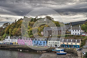 Portree is the capital and largest town on The Isle of Skye in the Inner Hebrides of Scotland, United Kingdom