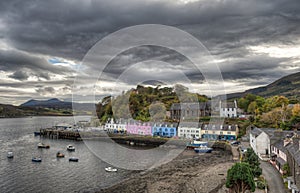 Portree is the capital and largest town on The Isle of Skye in the Inner Hebrides of Scotland, United Kingdom