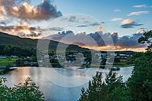 Portree Harbour sunset