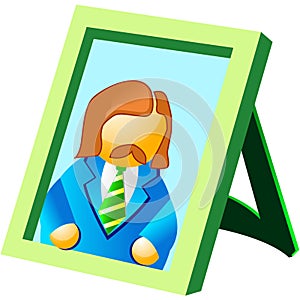 Portret in the frame