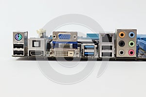 Ports on the computer port.