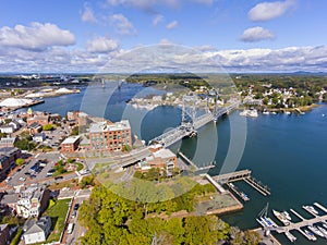 Portsmouth aerial view, New Hampshire, USA