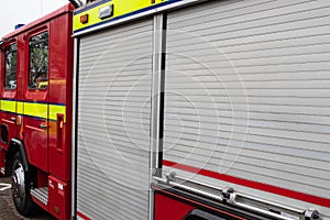 The side of a British Fire engine