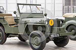 A world war two jeep from the 1940`s