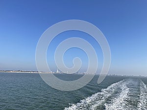 Portsmouth seen from the Solent