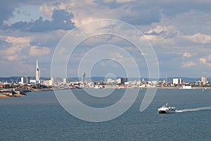 Portsmouth from the Solent photo