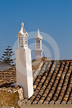 PORTUGAL, ALGARVE chimneys in Alcantarilha