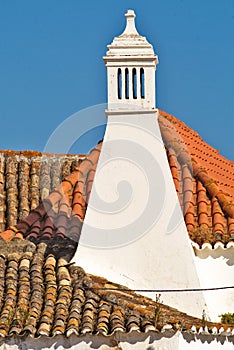 PORTUGAL, ALGARVE chimneys in Olhao