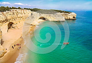 Portugal Algarve Famous Coast Beach