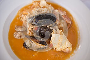 PORTUGAL ALGARVE FOOD ARROZ DE MARISCO photo