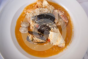 PORTUGAL ALGARVE FOOD ARROZ DE MARISCO photo