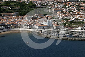 Portugal Azores Islands Terceira panoramic view of Angra do Heroismo photo