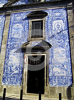 Portugal Church Blue Delft Design Porto Chapel of Souls Azulejos Capela de Santa Catarina Portuguese Ceramic Tiles Architecture