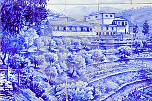 Portugal, Douro valley, Pinhao:ceramics, Azulejo photo