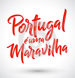Portugal e uma Maravilha, Portugal is a Wonder Portuguese text