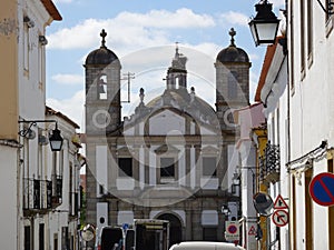 Portugal, Evora, view of the church photo