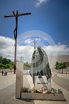 Portugal, Fatima, Statue of Pope John Paul II