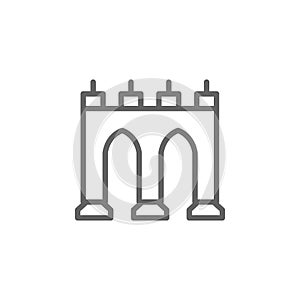 Portugal, Guas livres icon. Element of Portugal icon. Thin line icon for website design and development, app development photo