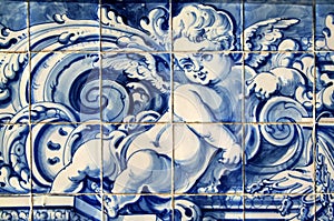 Portugal, historical Azulejo ceramic tiles