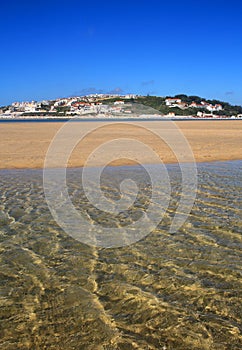 Portugal, Lagoa de Obidos or Obidos Lagoon.