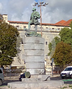 Portugal, Lisbon, 148 Avenue Almirante Reis, Ferdinand Magellan statue