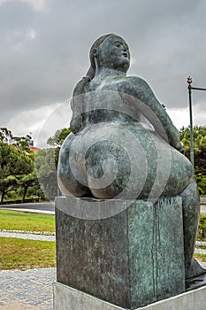 Portugal, Lisbon . Fernando Botero sculpture
