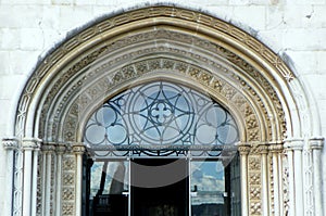 Portugal, Lisbon, Jeronimos Monastery, National Museum of Archeology, entrance to the museum photo