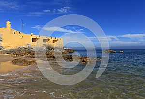 Portugal, Lisbon, Oeiras. The historical Fort of Our Lady of Porto Salvo.