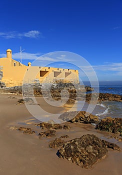 Portugal, Lisbon, Oeiras. The historical Fort of Our Lady of Porto Salvo.