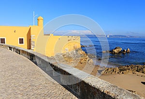 Portugal, Lisbon, Oeiras. The historical Fort of Our Lady of Porto Salvo.