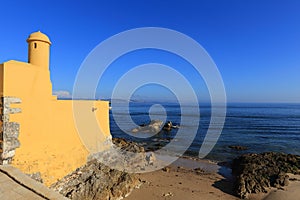 Portugal, Lisbon, Oeiras. The historical Fort of Our Lady of Porto Salvo.