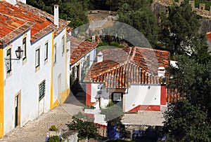 Portugal, Lisbon. Picturesque, medieval town of Obidos.