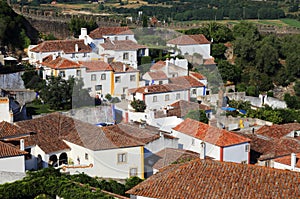 Portugal, Lisbon. Picturesque, medieval town of Obidos.