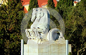 Portugal, Lisbon, Prasa do Imperio, Horse statue photo