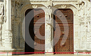 Portugal, Lisbon, Prasa do Imperio, Jeronimos Monastery (Mosteiro dos Jeronimos), entrance door photo