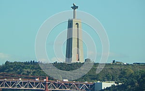 Portugal, Lisbon, Prasa do Imperio, view of the Sanctuary of Christ the King (Santuario de Cristo Rei photo